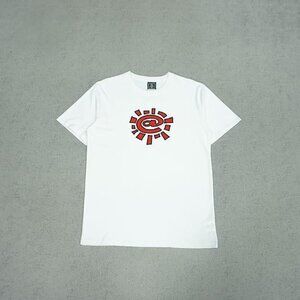 Always Sun Roll Basic Print White Short Sleeves